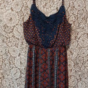 As U Wish Floral Maxi Dress, L